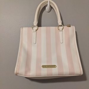 Betsy Johnson | Pink & White Striped Handbag